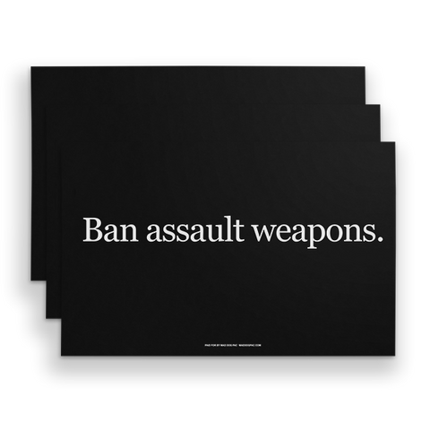 Ban Assault Weapons Sign Pack