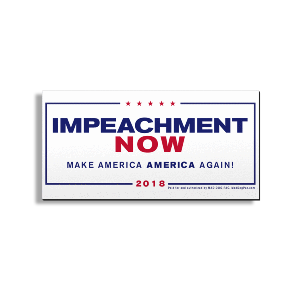 Impeachment Now Car Magnet