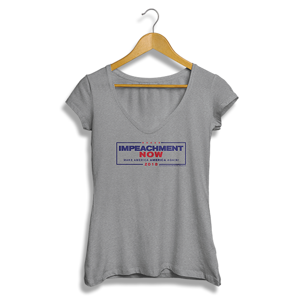 Impeachment Now Ladies' V-Neck