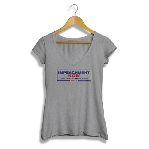 Impeachment Now Ladies' V-Neck