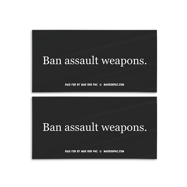 Ban Assault Weapons Bumper Sticker Pack