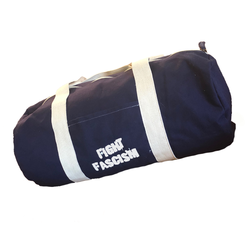 Fight Fascism Blue Duffel