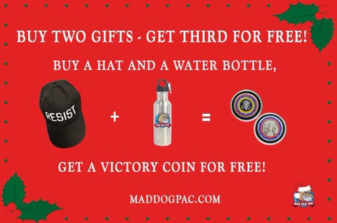 Hat & Water Bottle with Free Coin