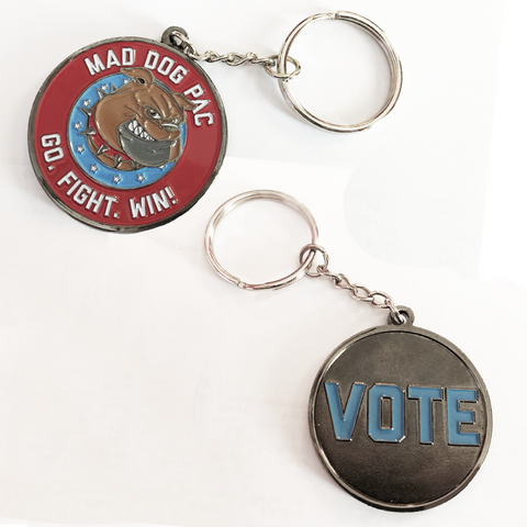 Mad Dog VOTE Key Chain
