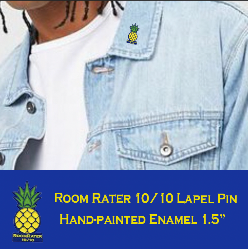 Room Rater Enamel Lapel Pin