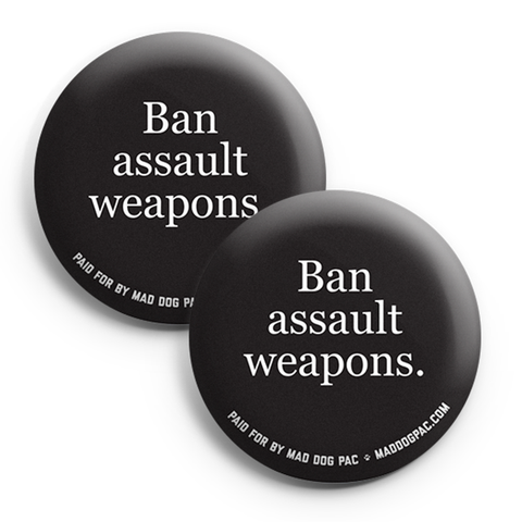 Ban Assault Weapons Button Pack